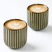 Set de 2 Tasses à Espresso Façonné à la Main, 180 ml, Céramique sans Poignée