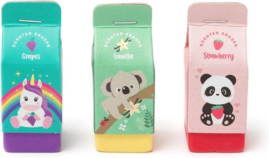 Legami Yummy Yummy - Set van 3 Gummen - Kleuren: paars, rood, geel