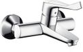 Hansgrohe Focus Care - opbouw wandkraan - met koppelingen - met verlengde greep - 12.1cm - ecosmart - hoogglans chroom