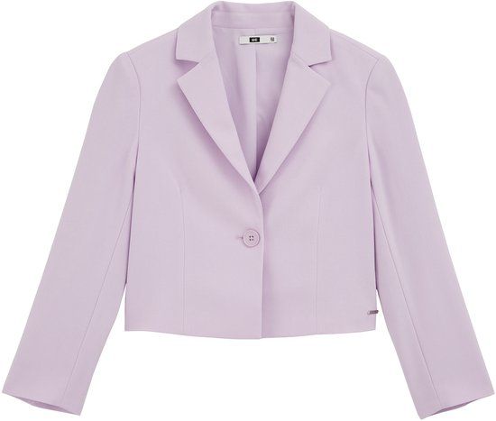 WE Fashion Meisjes regular fit blazer - Lila - Maat 110/116