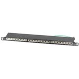 S/CONN maximum connectivity S/CONN 08-67052 CAT6a Patch Panel 0.5U 24 Poorten RJ-45 Zwart
