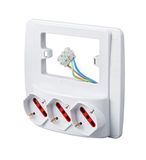 ROSI Emilia Smart wandcontactdoos, 3 Schuko-stopcontacten, wit
