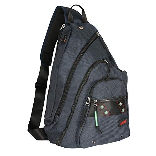 Larswon Sling Rugzak, Sling Bag Laptop, Crossbody Tas Mannen, Schoudertassen Blauw