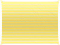vidaXL Zonneschaduw Geel en Wit 8 x 6 m 100% Polyester Oxford