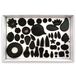 PME 103FF002 JEM twee - bloemenuitsteekvormpjes, assortiment, 75-delig, kunststof, ivoor