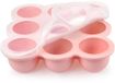 Ibenzoa® Boîtes de conservation alimentaire pratiques pour nourriture pour bébé et plus, 9 compartiments, avec couvercle en silicone