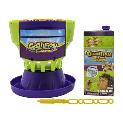 Gazillion Gazillion Ultimate Bubble Craze Machine | Mega elektrische bellenblaasmachine voor kinderen, feesten, feesten en buitenshuis | Plus feestmodus, kleurveranderende LED-verlichting, speelgoed en