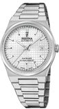 Festina F20028/1 Heren Automatisch Polshorloge Staal Zilverkleurig Wit Saffierglas 10 ATM