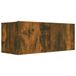 vidaXL TV-meubel 80x30x30 cm bewerkt hout gerookt eikenkleurig