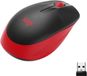 Logitech M190 draadloze muis, optische sensor, 1000 DPI, rood, geschikt voor middelgrote en grote handen