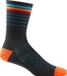 Darn Tough Stride Micro Crew Heren Hardloopsokken van merinowol Charcoal Gestreept Maat 46-49