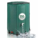Merkloos Regenton - 250 l - met kraan - groen