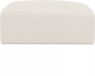 Maison Céphy Pouf blanc en tissu bouclé POGNI
