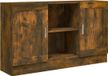 vidaXL Dressoir - 120x30,5x70 cm - Bewerkt Hout - Gerookt Eikenkleurig
