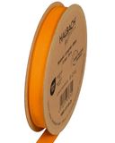 Halbach Seidenbänder Premium ripslint, breedte: 13 mm lengte: 25 m, duurzaam cadeaulint van gerecycled polyester, ideaal als lint, kleur: oranje