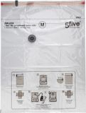 5Five Vacuumzakken voor kleding/textiel - Vacuum opbergzakken - 1x stuks - transparant - 60 x 80 cm