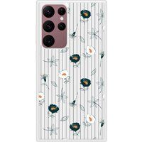 Samsung Stofdichte siliconenhoes compatibel met Galaxy S22 Ultra Garden Flowers