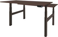 Schaffenburg bureau assis-debout - Duo électrique 160x80 logan - cadre noir