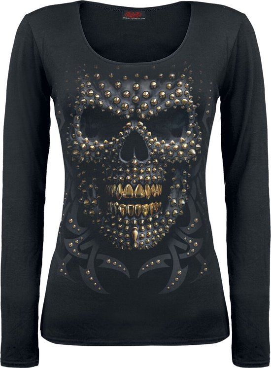 Spiral Black Gold Dames Shirt met lange mouwen - zwart - M