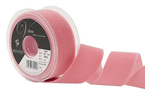 Berisfords Fluwelen lint, stoffige roos, 4 x 4,5 x 4,2 cm - 5024264842447