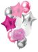 Folat 66970 luchtballonset It's a Girl roze, large