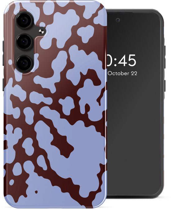 Selencia Hoesje - Geschikt voor Samsung Galaxy S24 FE - Backcover - Moo'd Lavender Glow