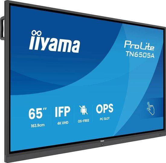 iiyama TN6505A-B1AG Interactief flatscreen 64.5 inch 4K Ultra HD Zwart