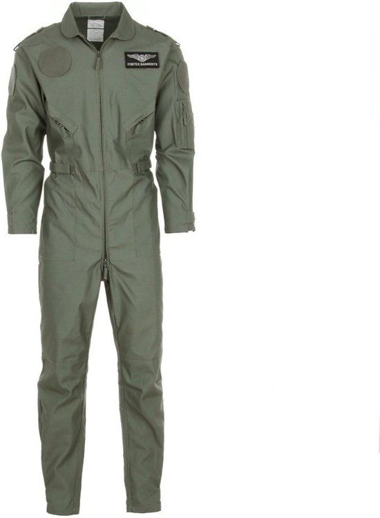 Fostex Gevechtspiloten overall / kostuum voor volwassenen - piloten verkleedpak S
