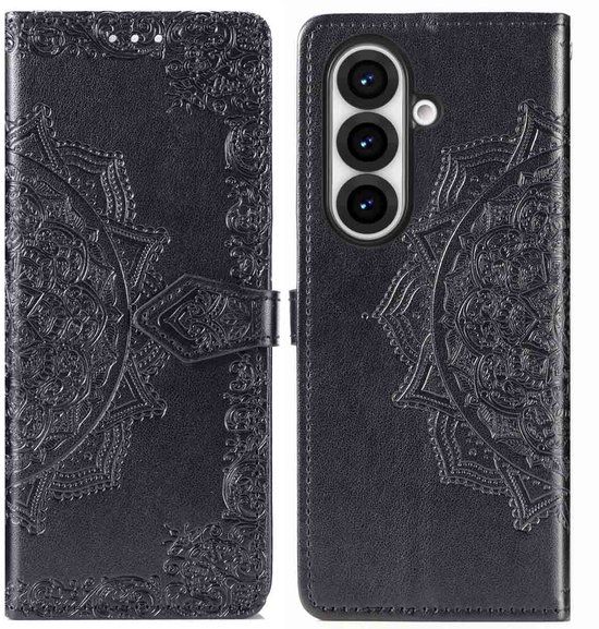 imoshion Hoesje - Geschikt voor Samsung Galaxy Z Fold 7 - Mandala Bookcase - Zwart