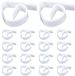 Unyqoos® Set de 12 pinces de nappe en plastique - Blanc