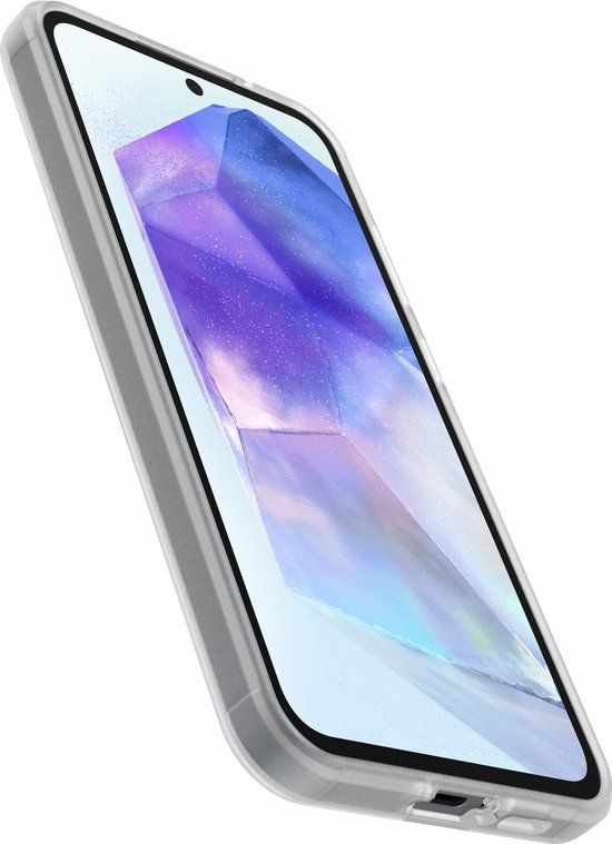 OtterBox React Series Case for Samsung Galaxy A55 5G - Transparent with Screen Protector