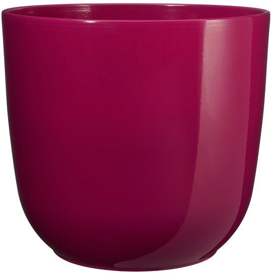 Mica Decorations Bloempot Tusca - Keramiek - Roze - 17x17x16 cm
