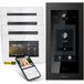 Balter EVO-HD videosysteem voor deuropnamen met touchscreen, videodeurbel, app, geschikt voor 4 appartementen, 4 x 7-inch monitor, Full HD, 2-draads bus