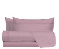 hermet Beddengoedset voor tweepersoonsbedden, 100% katoen, linnen look