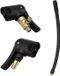 Bol Lot de 2 bouchons de valve avec 1 tuyau de pompe pour voitures, cyclisme et motos - Accessoires pratiques pour l'entretien des pneus