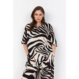 Wasabiconcept top met zebraprint ecru