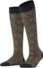 FALKE Snow Glitter lang gedessineerd wol kniekousen dames zwart - maat 39-42