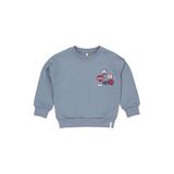 LEVV sweater met borduursels - blauw