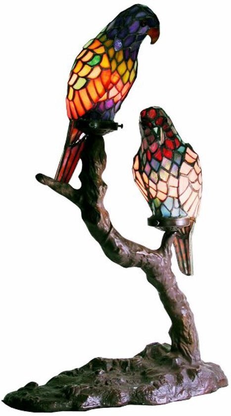 Arcade AL0031 - Papegaai - Tiffany lamp