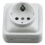 Elektrische SCHUKO Elektrische mechanismen - Serie BF-18-040355 WIT OPPERVLAK
