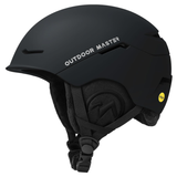 OutdoorMaster Casque de ski ELK MIPS - Casque de sports de neige Noir S