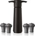 VacuVin pomp zwart + 4 doppen