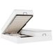 vidaXL Lit coffre avec matelas Blanc 180x200 cm Similicuir