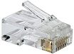 PremiumCord Connector RJ45 8-polig - voor kabels, verpakking van 50 stuks in zak