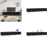 vidaXL Tv-meubel 150x36x30 cm bewerkt hout zwart