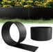 QEENTOE 10 mètre bordure métallique pour parterres de fleurs, rehaussement de bordures, limite de pelouse, hauteur 15 cm, noir