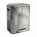 Relaxdays Prullenbak 2 vakken - 40 liter - RVS - Zilver