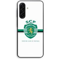 Maniacase Hoesje voor Samsung Galaxy A57 SCP Sporting Portugal met witte achtergrond