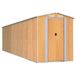 vidaXL Tuinschuur 192x772x223 cm Gegalvaniseerd Staal Lichtbruin