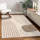 Paco Home Vloerkleed Woonkamer Laagpolig Patroon Bloemen Regenboog Patroon Geometrisch 160x230 cm